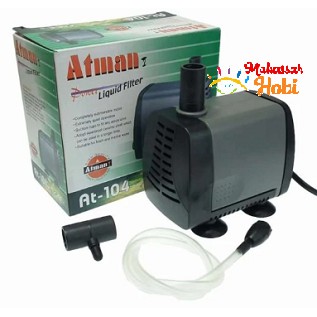 Pompa Air Celup Aquarium Kolam ATMAN AT-104 AT104 Hidroponik Aquascape