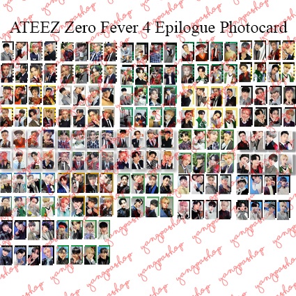[READY / SET] ATEEZ ZERO FEVER 4 EPILOGUE ATZZ PHOTOCARD FAN MADE UNOFFICIAL SG GREETING YANGPASHOP 