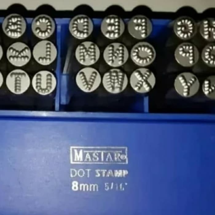 

(MEI) Huruf Ketok model bintik 5 mm A-Z Letter punch Mastar