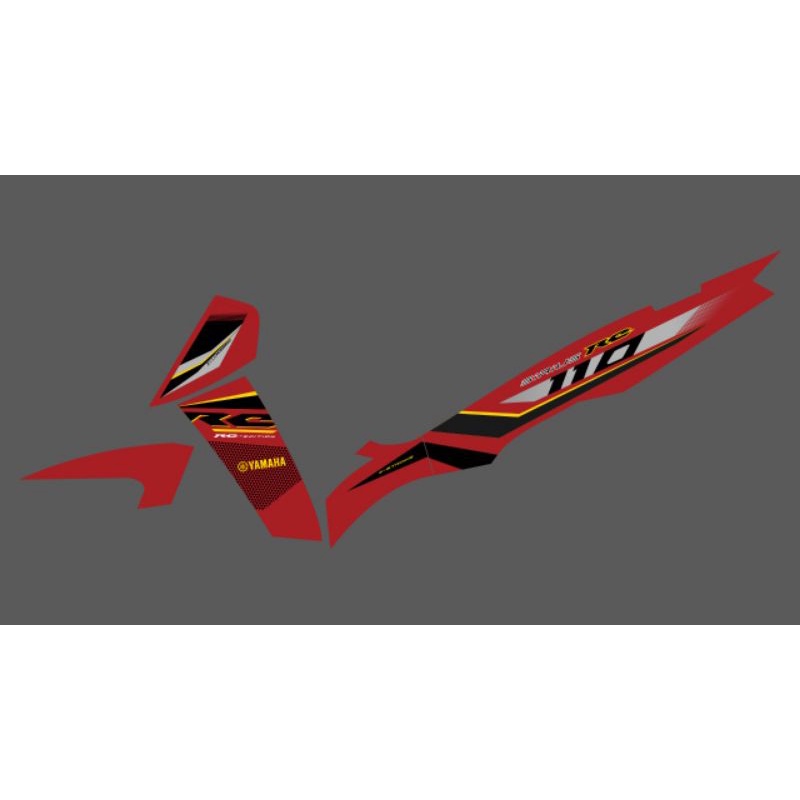 STRIPING STICKER VEGA R NEW RC SIRIUS 110 TRANSPARAN