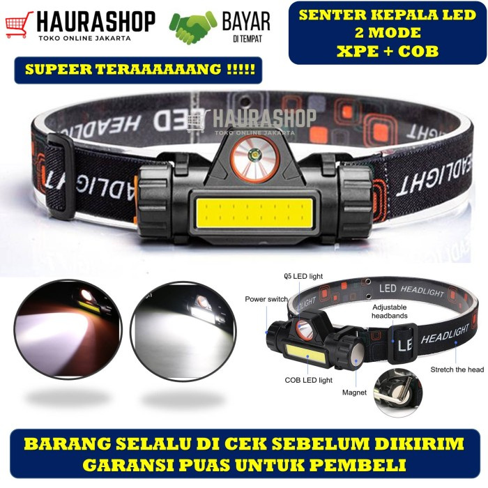 Senter Kepala COB LED Rechargeable / HEADLAMP SOROT