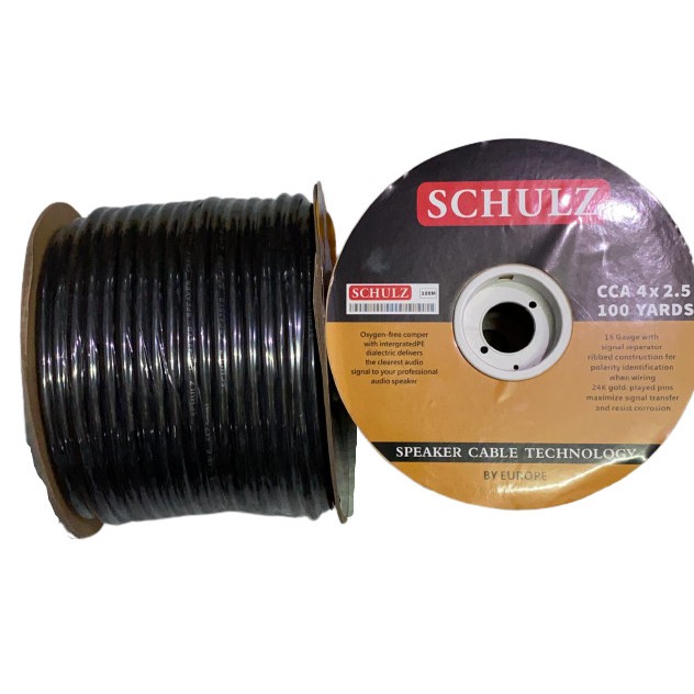 KABEL SPEAKER SCHULZ 4 X 2.5 MM ORIGINAL 100 YARD