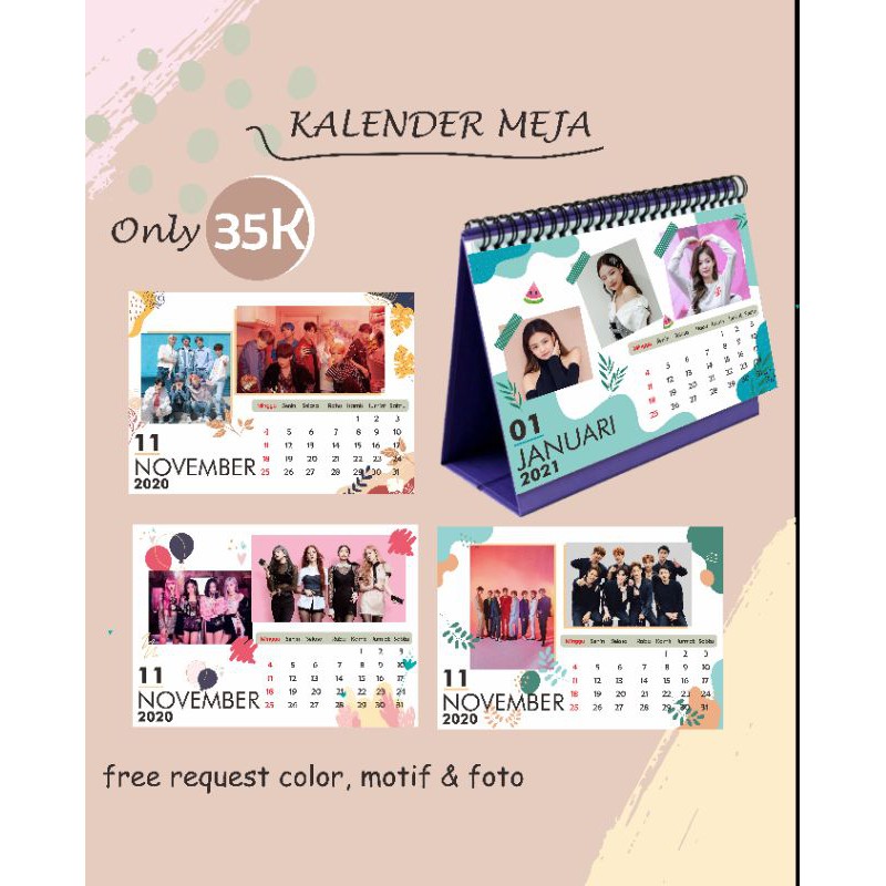 

kalender meja/duduk