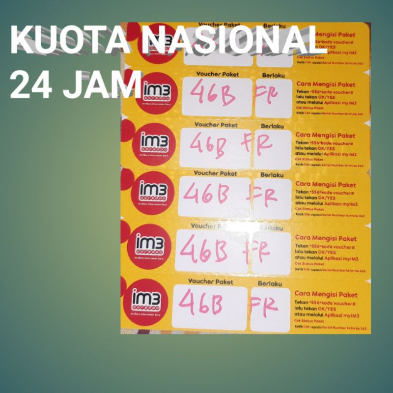 READY Voucher Indosat 4GB Freedom Internet 30Hari