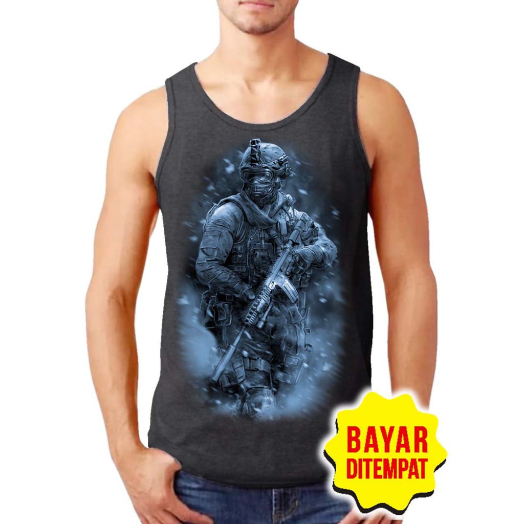 SINGLET LEKBONG PRIA (ARMY) / SINGLET LEKBONG GYM /LEKBONG / SINGLET/LEKBONG/KAOS DALAM PRIA/KUTANG