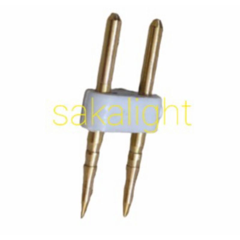 Jarum 2 pin untuk LED SELANG KOTAK SMD 5050 220V Neon Flex Sambungan