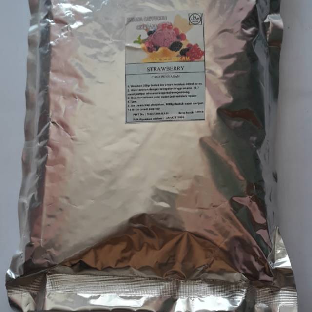 

Bubuk es krim STRAWBERRY soft dan hard 1KG