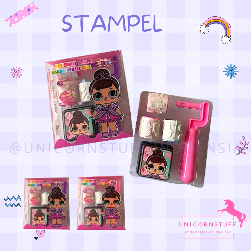 Stempel Unicorn Stamp Stampel Kado Anak Perempuan