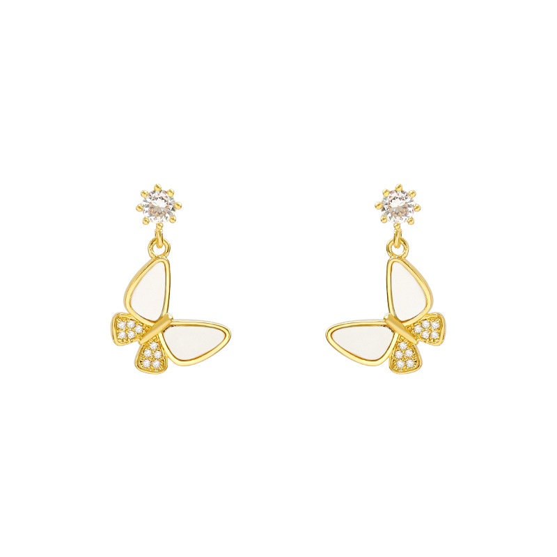 Peri Kupu-kupu kecil telinga studs 2020 baru fashion anting-anting wanita Korea sederhana temperamen