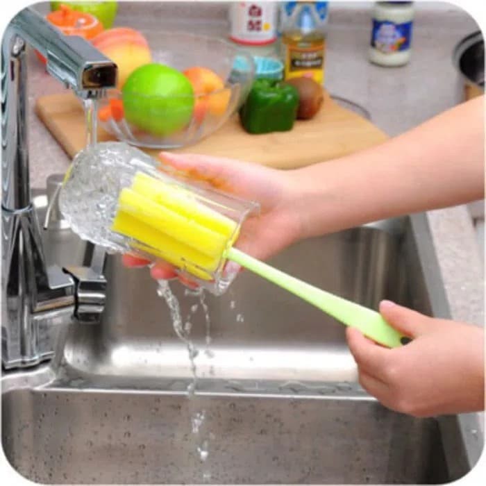 Cleaner Sponge / Spons Tongkat pembersih Botol gelas/ pembersih Botol