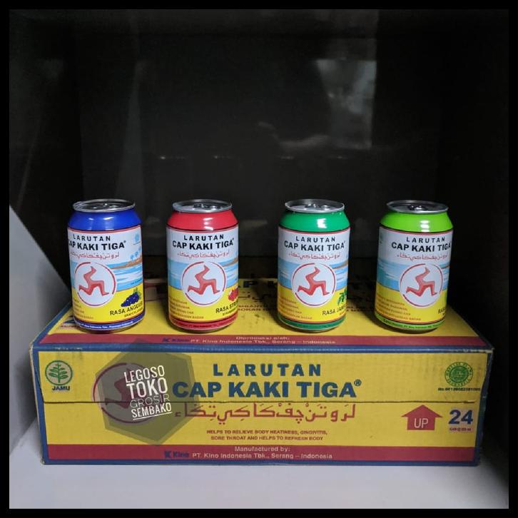 

DISKON TERBATAS !!! LARUTAN PENYEGAR CAP KAKI TIGA KALENG 320ML X 24 [DUS] TERLARIS