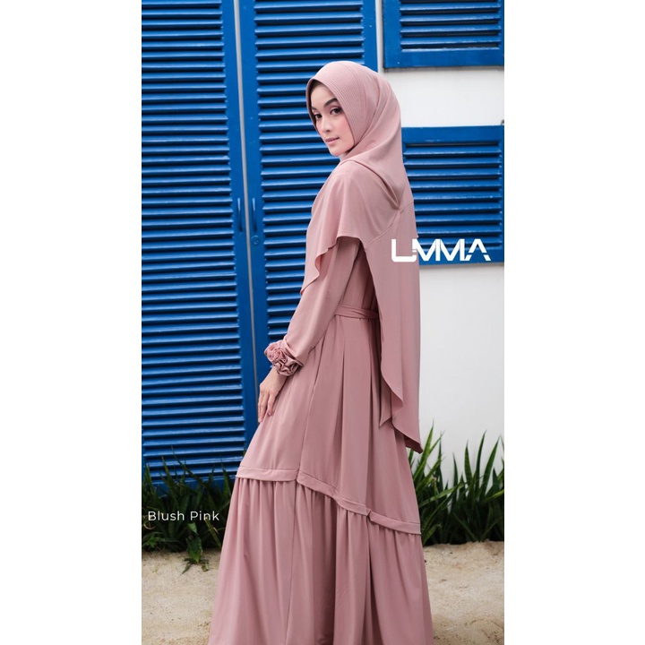 Gamis Syahdu Blush Pink by Umma syari ukuran XL
