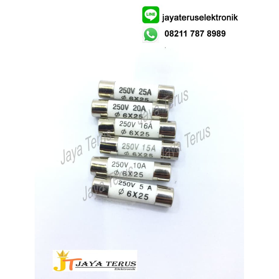 Jual Fuse Ceramic X Mm Fuse Sekering Keramik Sekring Shopee