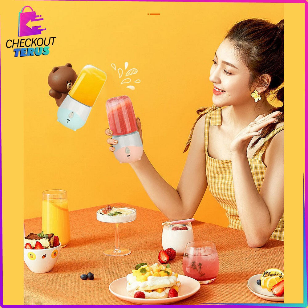 CT C487 Juicer Mini Electric Belender Botol Minum Juicer Cup USB Rechargeable Blender Jus Portable