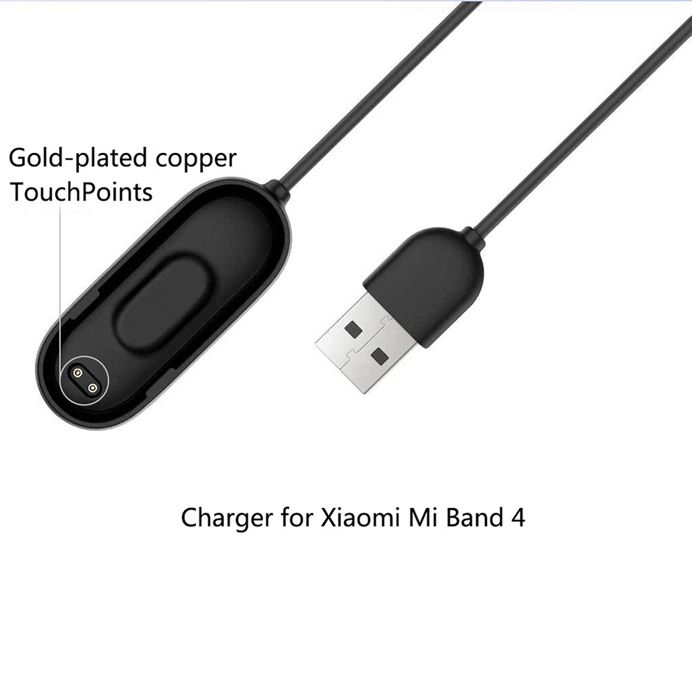 XBERSTAR Mi Band 4 Kabel Charger Dock 20cm - Black - 7RUA1OBK