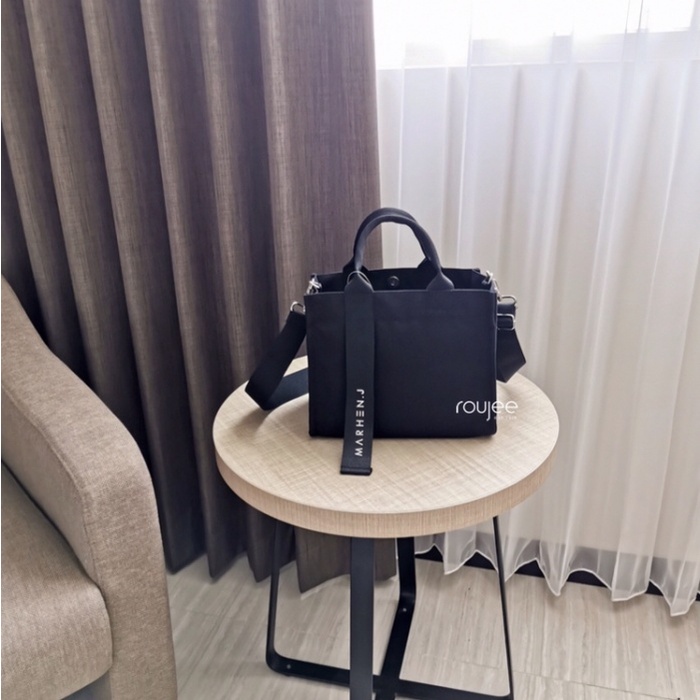 NEW Marhen J Rico Mini mirror premium ori tas mini canvas bag korea black