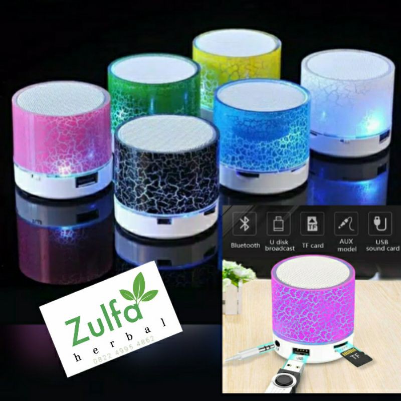 Speaker Bluetooth Portable S10 Bass - Music box LED