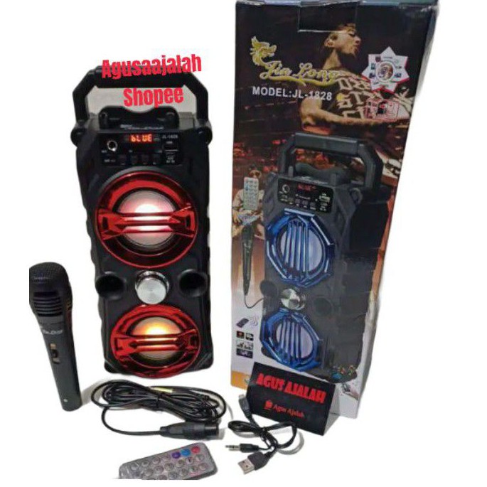 cod / Speaker bluetooth karoke jinlong jl1828 free mik