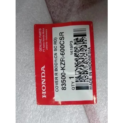 Cover Body Kanan Merah 83500KZR600CSR