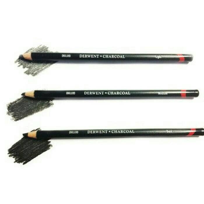 

Derwent Charcoal Pencil (Light, Medium, Dark) satuan