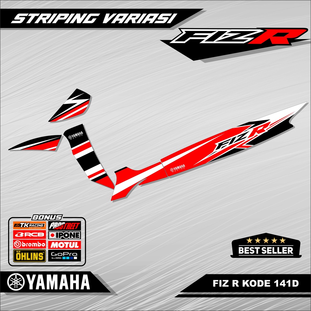 Striping Fiz R Stiker Variasi Motor Fiz R Kode 141