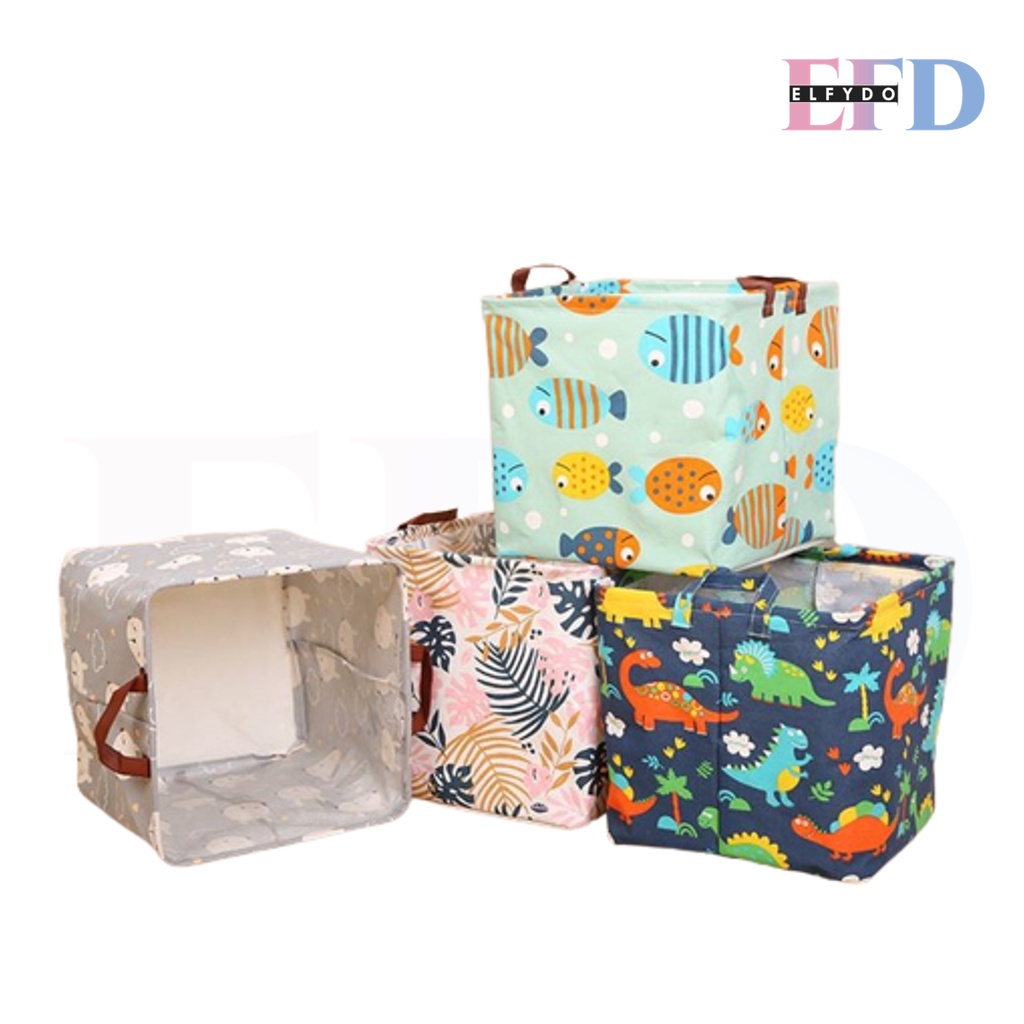 ELFYDO HL0407 Keranjang Laundry Multifungsi Desktop Storage Box Tempat Penyimpanan Boneka Serbaguna