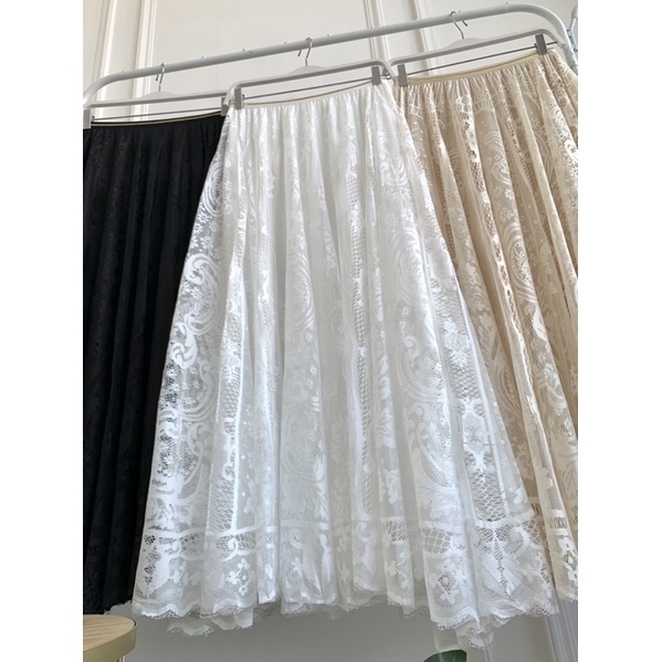 FW R506 Rok Brokat Panjang 95cm List Gold | Rok Brukat Furing Panjang 95cm