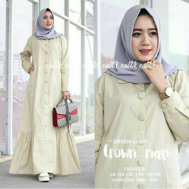 Baju muslim wanita gamis syari pesta mewah jaguar gliter Size xl busui klok 4m merah putih silver