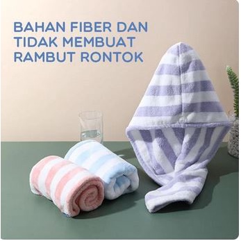 Handuk Magic Towel Handuk Kecil Pengering Rambut Keramas - PURPLE