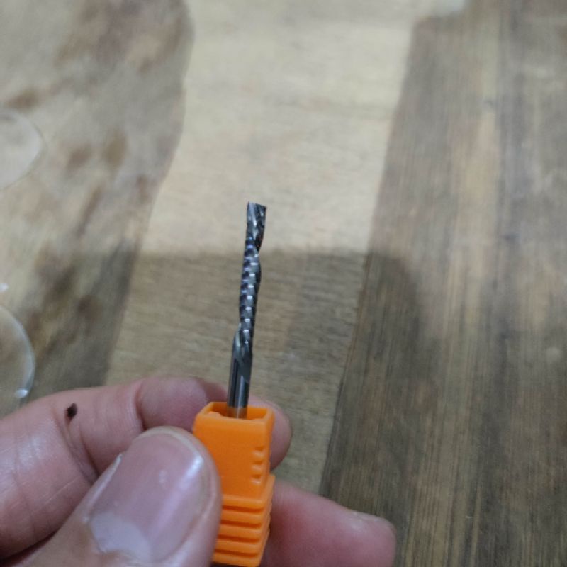 Down endmill 1Flute ulir kiri