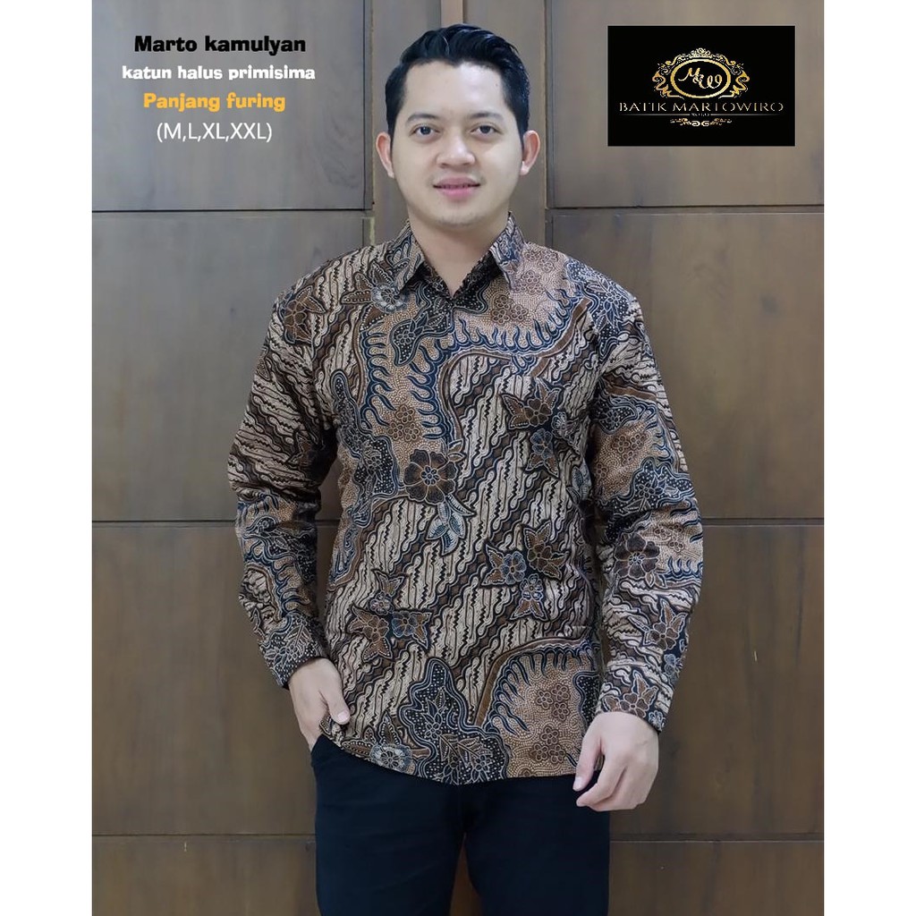 MARTO KAMULYAN kemeja batik pria terbaru lengan panjang original BY MARTOWIRO BSO OFFICIAL