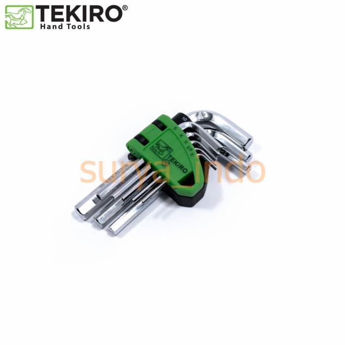 Kunci L Set 2-10 mm (8 Pcs) Tekiro HK-SS1202 Hex Key Short Set