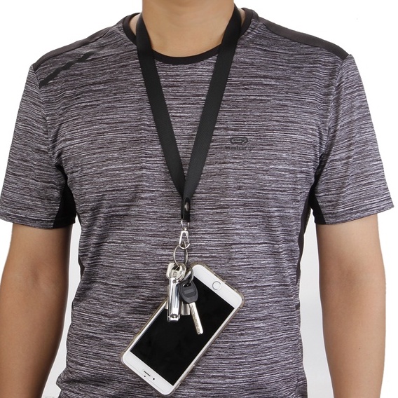 (Long + Short Sling) Tali Lanyard Untuk Gantungan Kunci / Handphone / Kartu Identitas