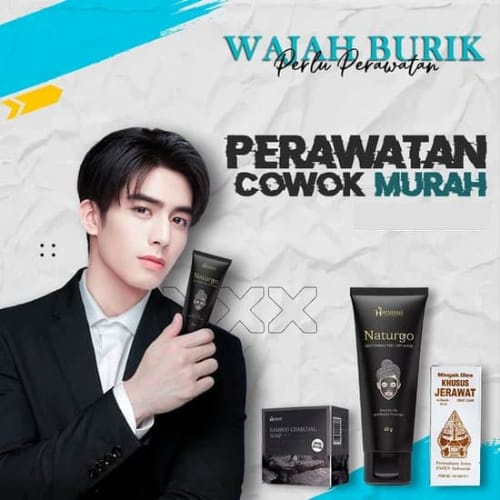 Paket Skincare Pria Hanasui men 4IN1