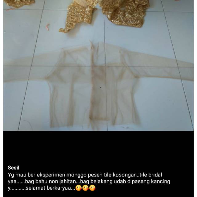 Tile kosongan bahan kebaya
