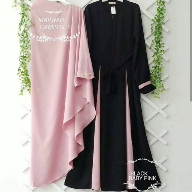 Marwah gamis syar'i/gamis wanita/ pakaian muslim syar'i