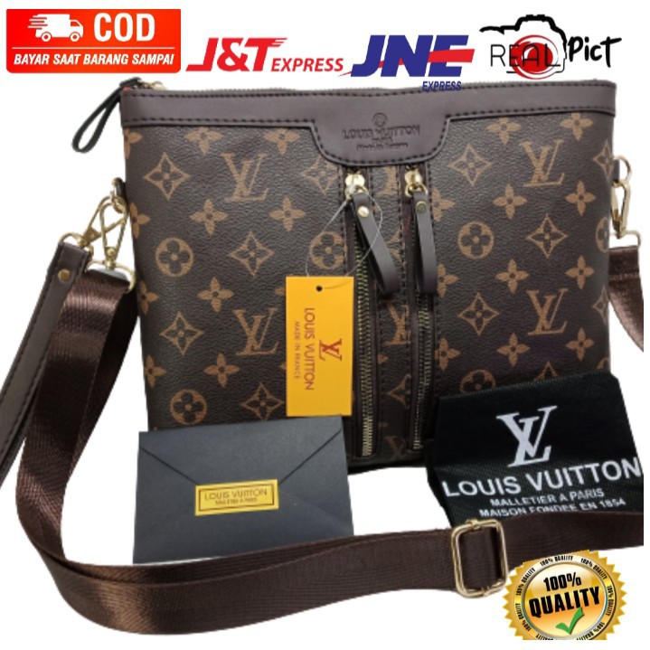(Bisa COD) Dompet lv res dua tas slempang import lv premium Batam