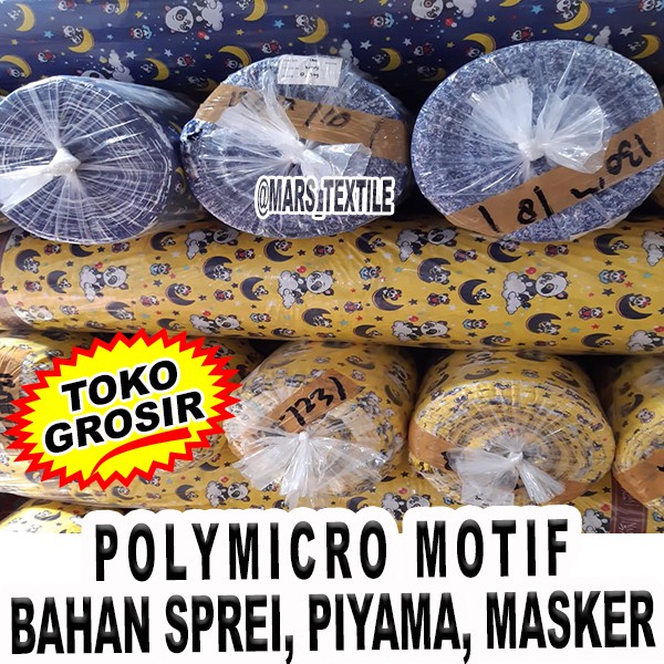TOKO GROSIR Kain Polymicro Polimikro Bahan Sprei Piyama