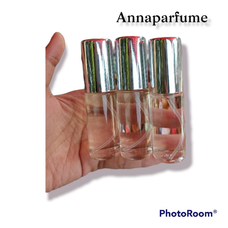 Grosir botol parfum 15ml tutup full silver LUSIN