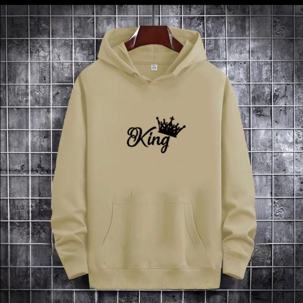 SWEATER HOODIE TULISAN KING / HOODIE MURAH TERLARIS / HOODIE PRIA DAN WANITA / UNISEX / HOODIE PRINTING