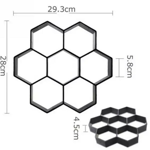 Jual Cetakan Konblok paving blok Semen Taman Hexagonal Hexagon