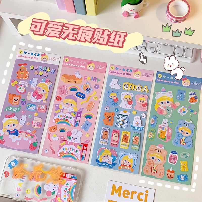 

sticker beruang stiker lucu stiker journaling bullet journal stiker set sticker bullet journal lucu