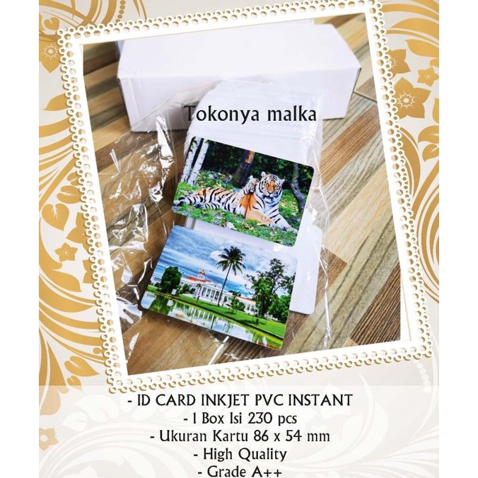 

(((READY COD))) pvc id card inkjet instant 1 Box isi 230 pcs best product PROMOKode 4597