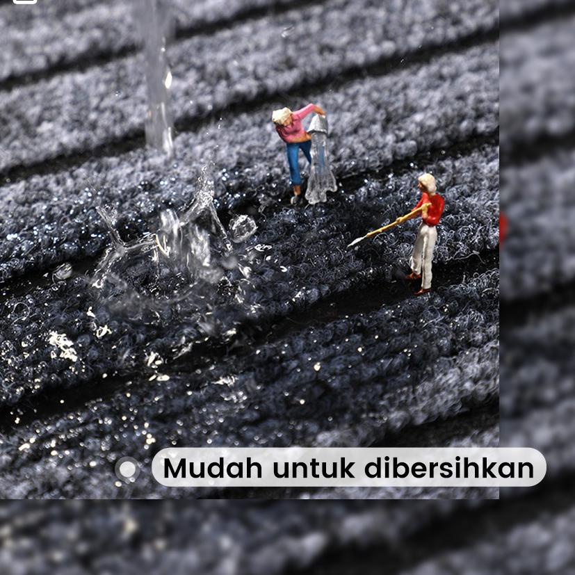 (KK) Kitchen Mat / Keset Dapur Bahan Karet PVC Premium AntiSlip (1SET 2PCS)