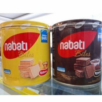 

Nabati Bites wafer RICHOCO COKLAT / KEJU CHEESE/ VANILA WHITE / PINK LAVA Tin kaleng 300gr