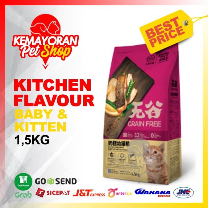 

Kitchen Flavor Kitten Baby 1,5Kg Makanan Kucing Kitchen Flavor