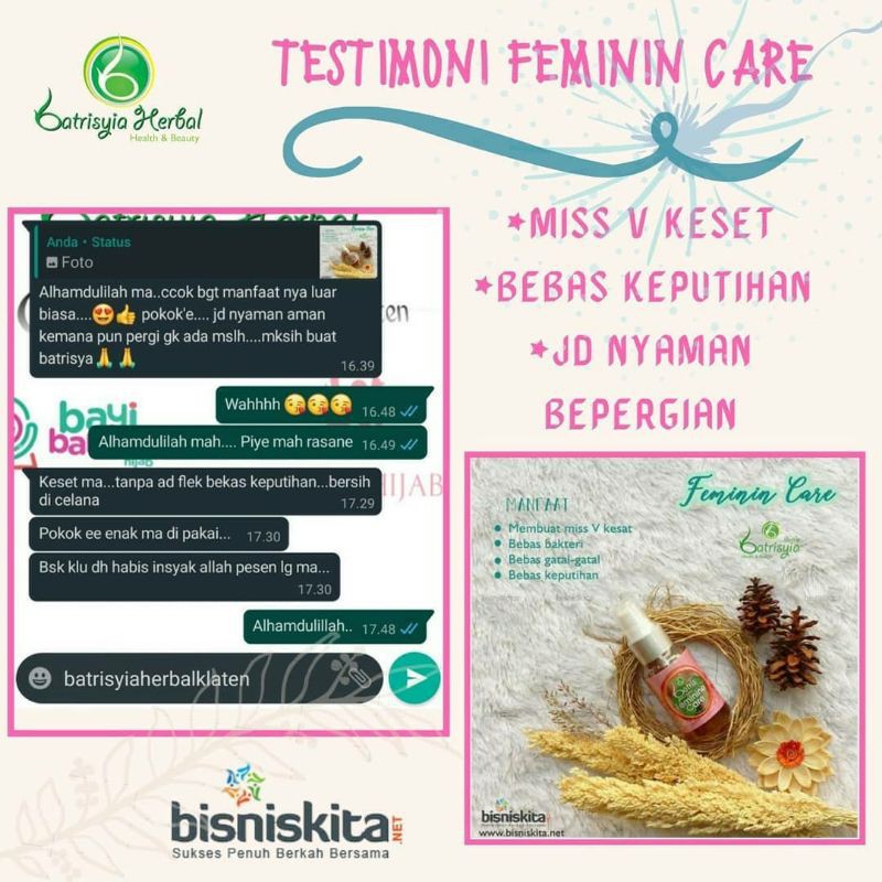 (BISA COD)FEMINIM CARE/ OBAT KEPUTIHAN /OBAT GATAL GATAL MISS V/ FEMINIM CARE BATRISYIA