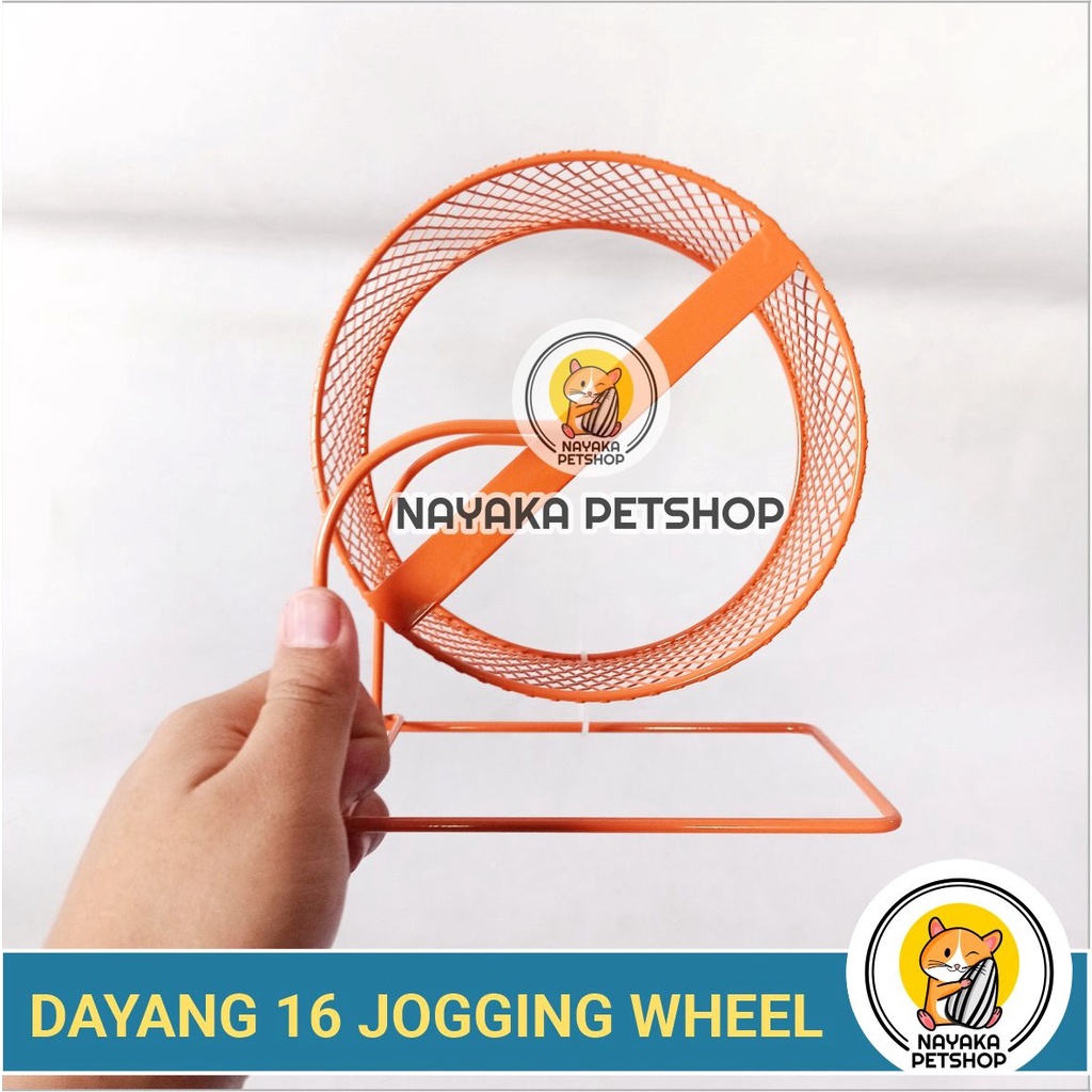 Dayang 16 Kincir Hamster Jogging Wheel Sugar Glider Roda Putar Tupai Mainan Rolling Hewan