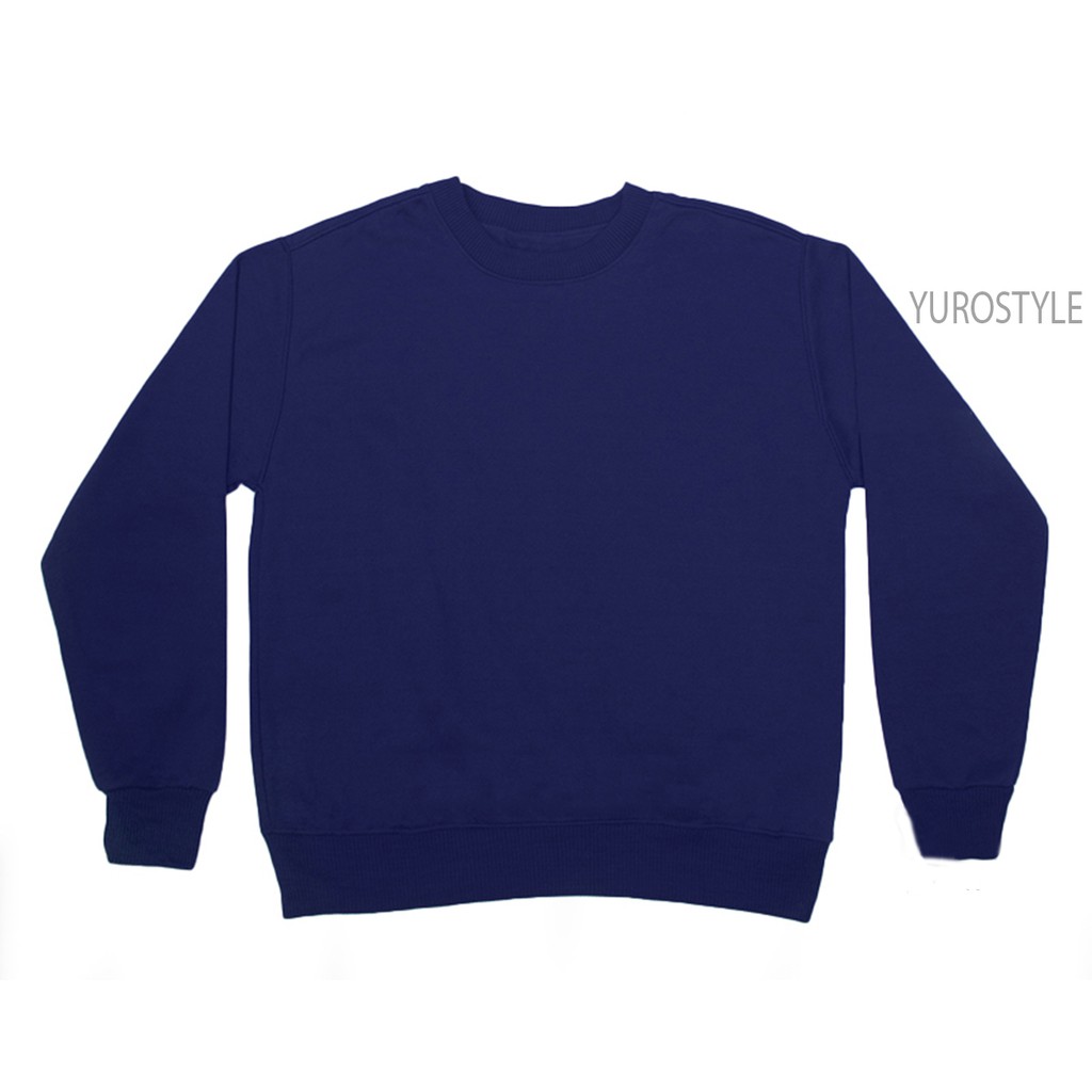 SWEATERPOLOS BASIC SWEATER POLOS SIZE M-XXL ( PRIA & WANITA )-NAVY