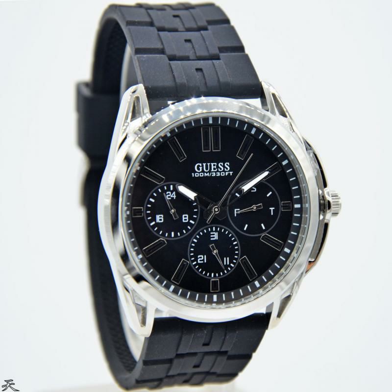 Jam Tangan pria Guess W1177G3 - W1177G4 Rubber Original Murah